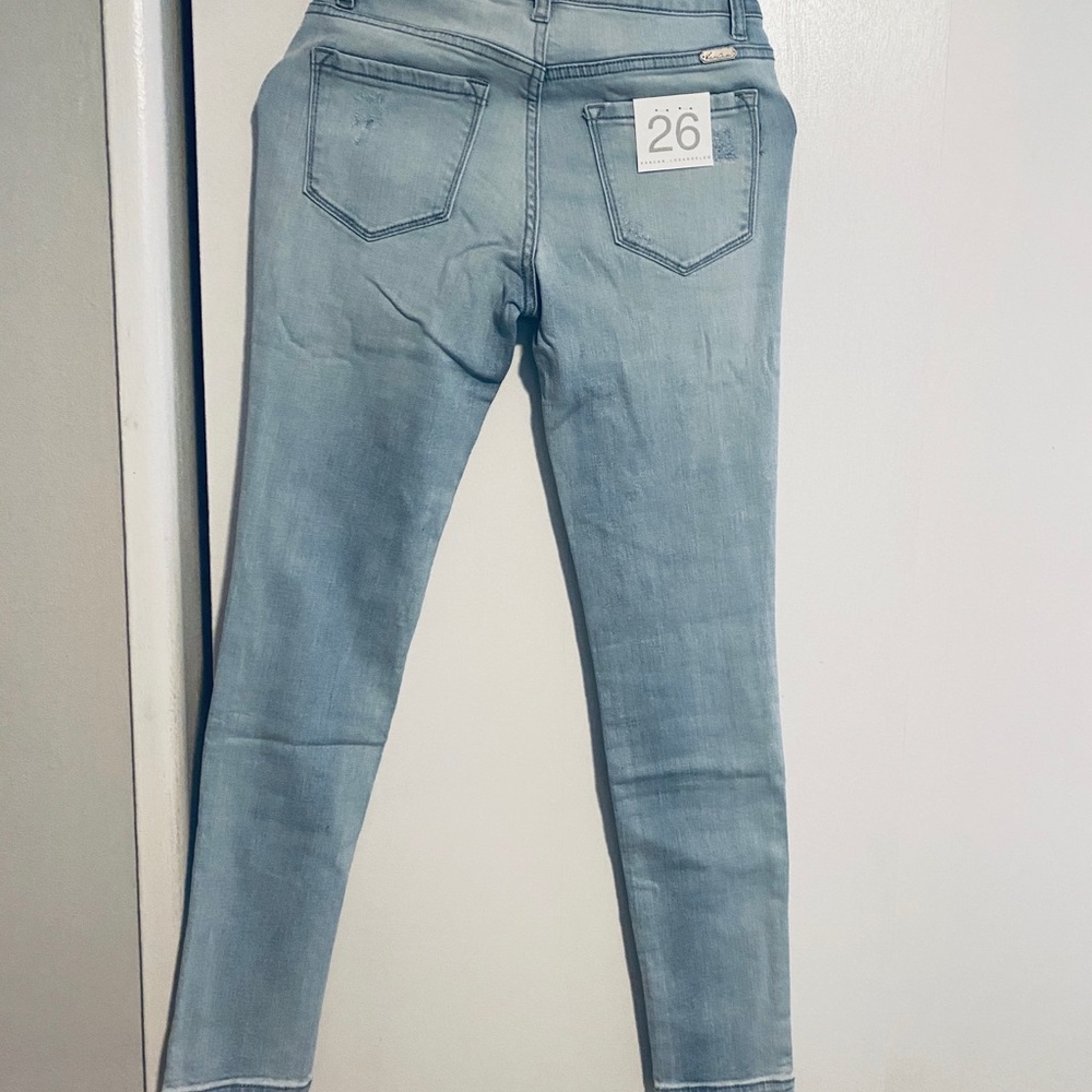 Distressed jeans